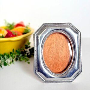 Vintage Mexican Pewter Small Photo Frame 3.5 x 5